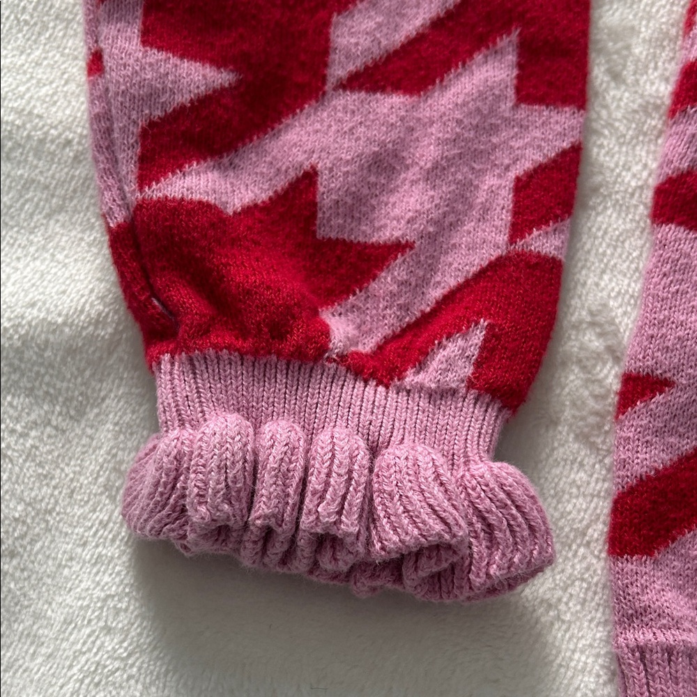 Disney Minnie Mouse Pink and Red Kids Sweater - Picture 4 of 7